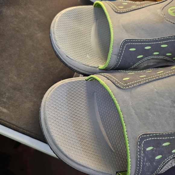 Merrill Men's rugged Castle Rock/Kiwi waterproof slide sandals, EUC, size 14 - Picture 16 of 16